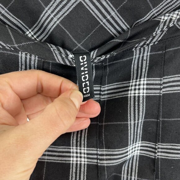 Divided Plaid 90s Y2K Grunge Mini Skirt - Picture 5 of 12